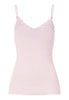 Back cutout view of HA rose bath cotton Spaghetti Top