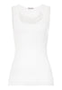Front cutout view of HA off white cotton Tank Top