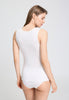 Back view of a women model wearing HA off white cotton Tank Top