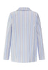 Back cutout view of HA lilian stripes modal/viscose/tencel L/SLV Bigshirt