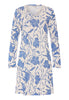 Front cutout view of HA graceful forms modal/viscose/tencel L/SLV Nightdress 95cm