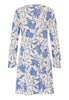 Back cutout view of HA graceful forms modal/viscose/tencel L/SLV Nightdress 95cm