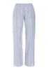 Front cutout view of HA lilian stripes cotton Long Pants