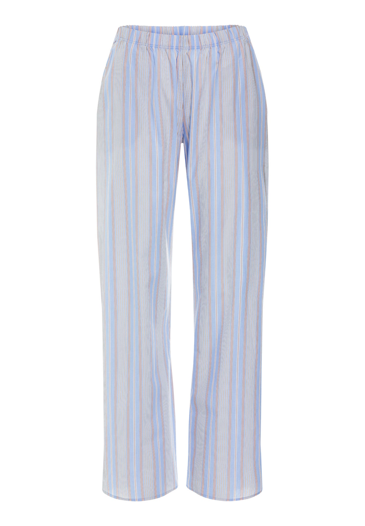 Front cutout view of HA lilian stripes cotton Long Pants