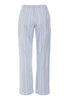 Back cutout view of HA lilian stripes cotton Long Pants