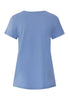 Back cutout view of HA bluebird modal/viscose/tencel S/SLV Shirt