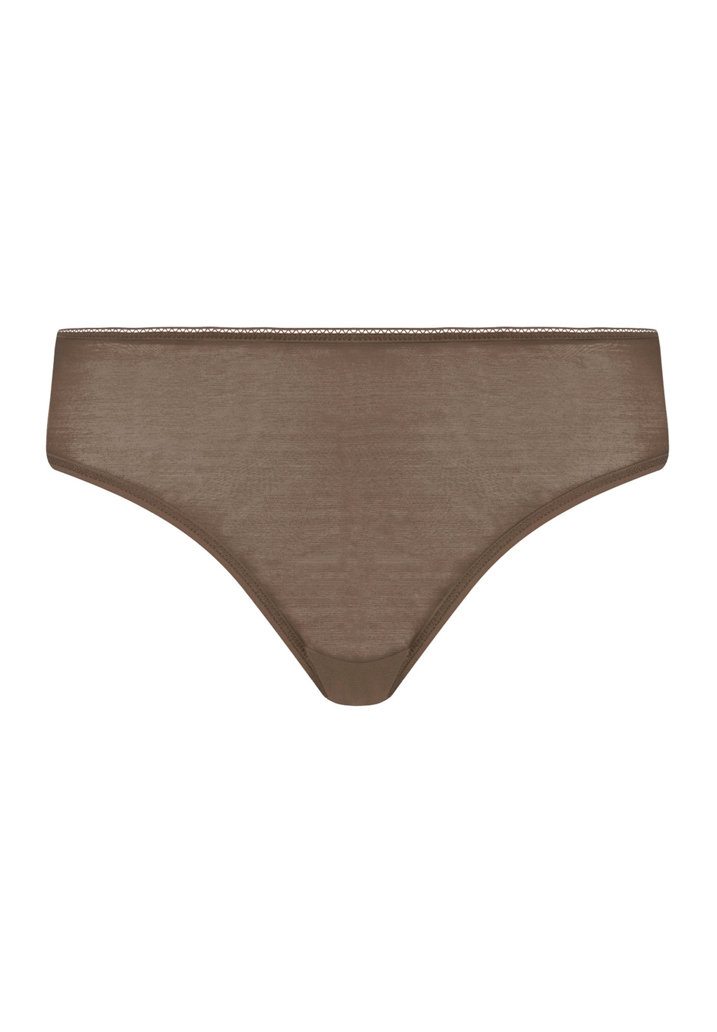 Front cutout view of HA natural teak microfibre Maxi Briefs