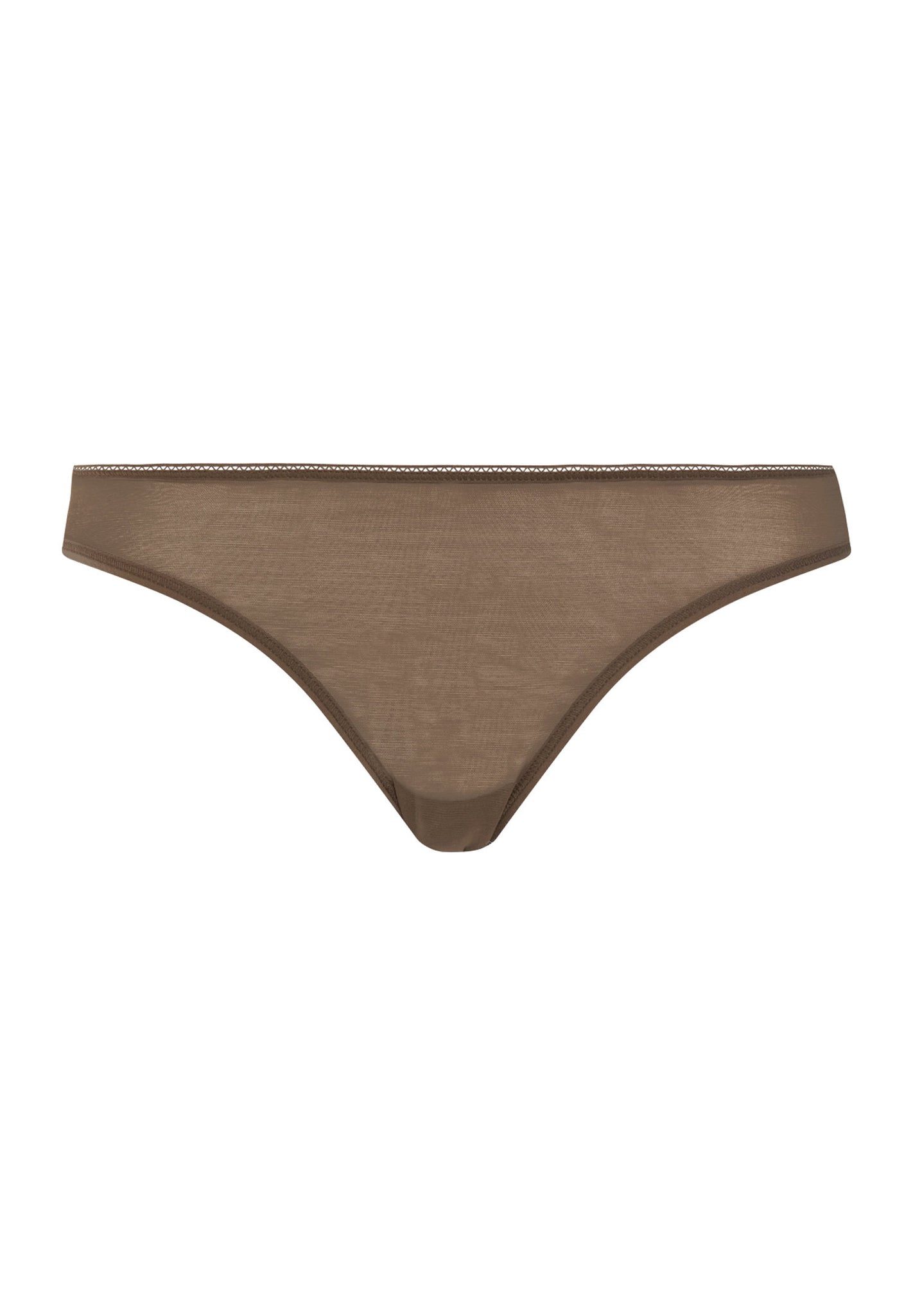 Front cutout view of HA natural teak microfibre Mini Briefs