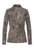 Back cutout view of HA calm systems modal/viscose/tencel L/SLV Shirt