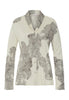 Front cutout view of HA serene systems modal/viscose/tencel L/SLV Shirt