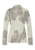 Back cutout view of HA serene systems modal/viscose/tencel L/SLV Shirt