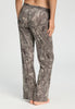 Back view of a women model wearing HA calm systems modal/viscose/tencel Long Pants