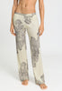 Front view of a women model wearing HA serene systems modal/viscose/tencel Long Pants