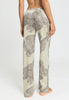 Back view of a women model wearing HA serene systems modal/viscose/tencel Long Pants
