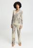Full-body view of a women model wearing HA serene systems modal/viscose/tencel Long Pants