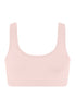 Front cutout view of HA rosewater microfibre Crop Top