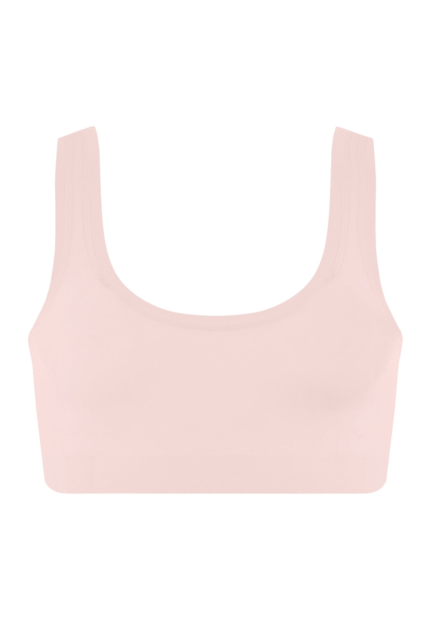 Front cutout view of HA rosewater microfibre Crop Top