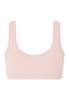 Back cutout view of HA rosewater microfibre Crop Top