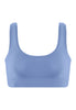 Front cutout view of HA bluebird microfibre Crop Top