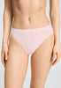 Front view of a women model wearing HA rosewater microfibre Midi Briefs