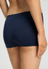 Back view of a women model wearing HA deep navy microfibre Panty