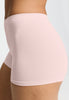 Close-up view of a women model wearing HA rosewater microfibre Panty
