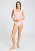 Full-body view of a women model wearing HA rosewater microfibre Tank Top