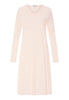 Front cutout view of HA creamy glass cotton L/SLV Nightdress 110cm
