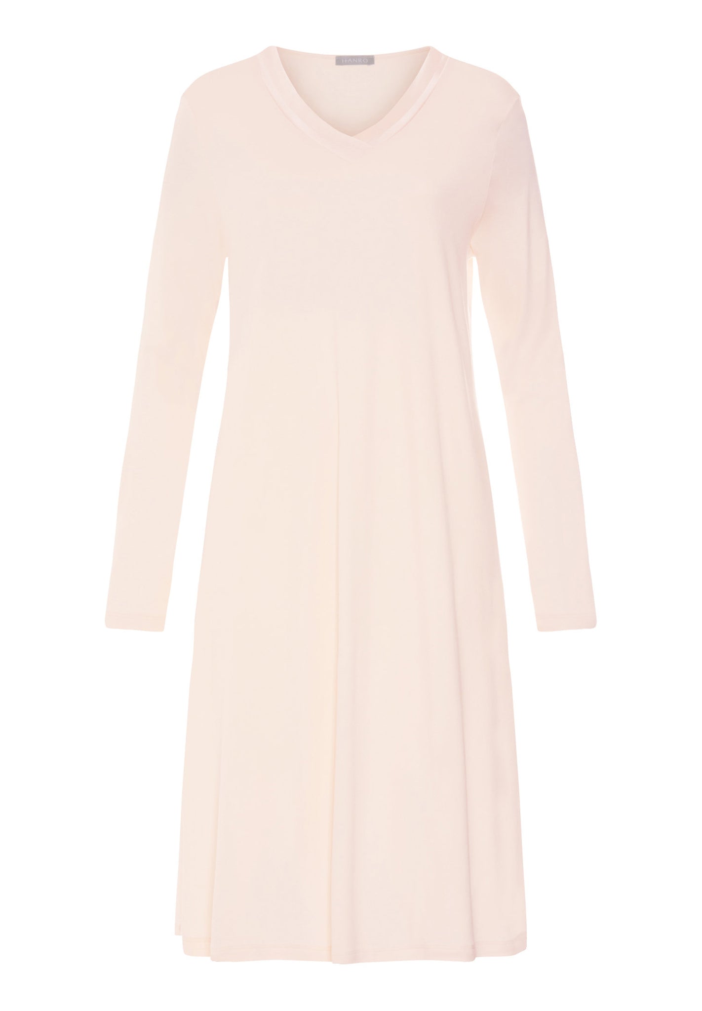 Front cutout view of HA creamy glass cotton L/SLV Nightdress 110cm