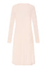 Back cutout view of HA creamy glass cotton L/SLV Nightdress 110cm