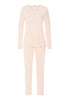 Front cutout view of HA creamy glass cotton L/SLV Pajama