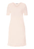 Front cutout view of HA creamy glass cotton S/SLV Nightdress 100cm