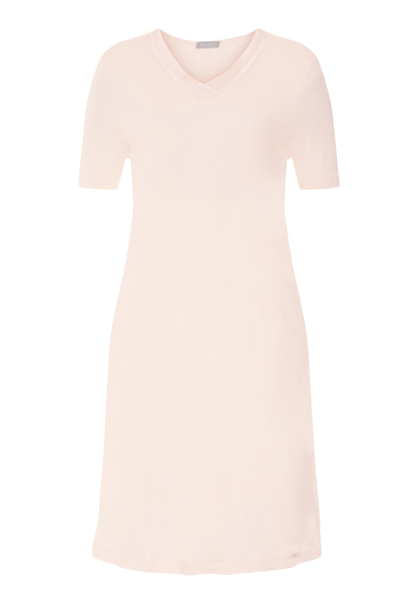 Front cutout view of HA creamy glass cotton S/SLV Nightdress 100cm