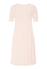 Back cutout view of HA creamy glass cotton S/SLV Nightdress 100cm