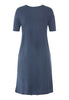 Back cutout view of HA vintage indigo cotton S/SLV Nightdress 100cm