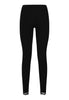 Back cutout view of HA black wool Leggings