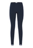 Front cutout view of HA deep navy wool Leggings