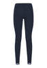 Back cutout view of HA deep navy wool Leggings