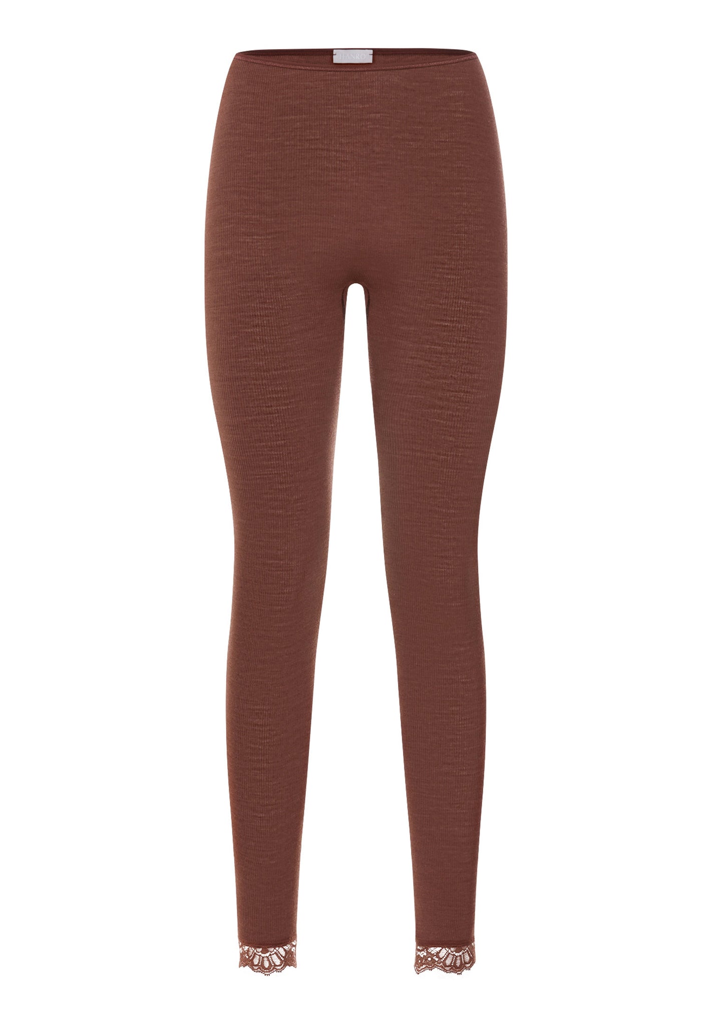 Front cutout view of HA cinnamon wool Leggings
