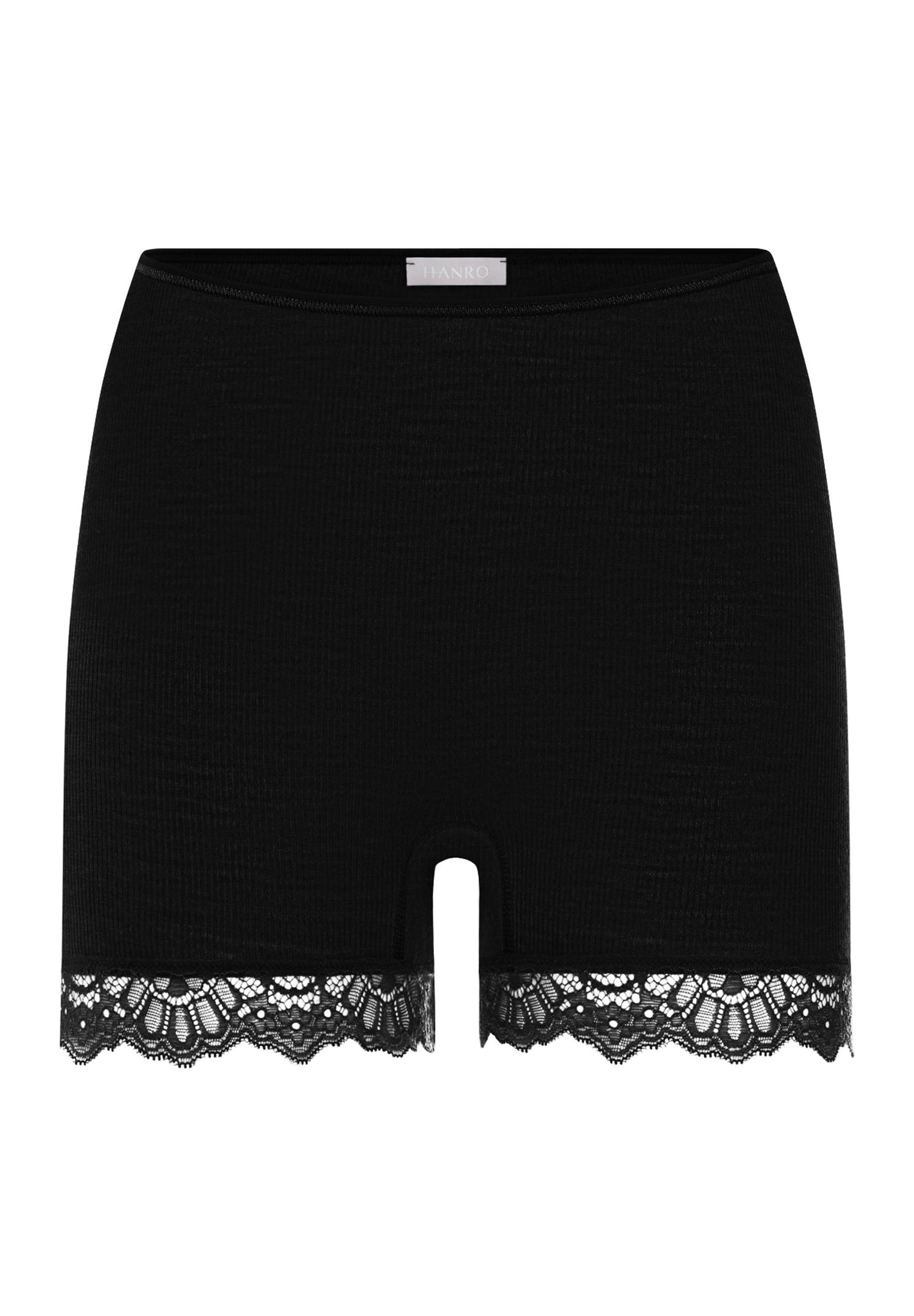 Front cutout view of HA black wool Panty
