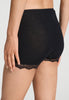 Back view of a women model wearing HA black wool Panty