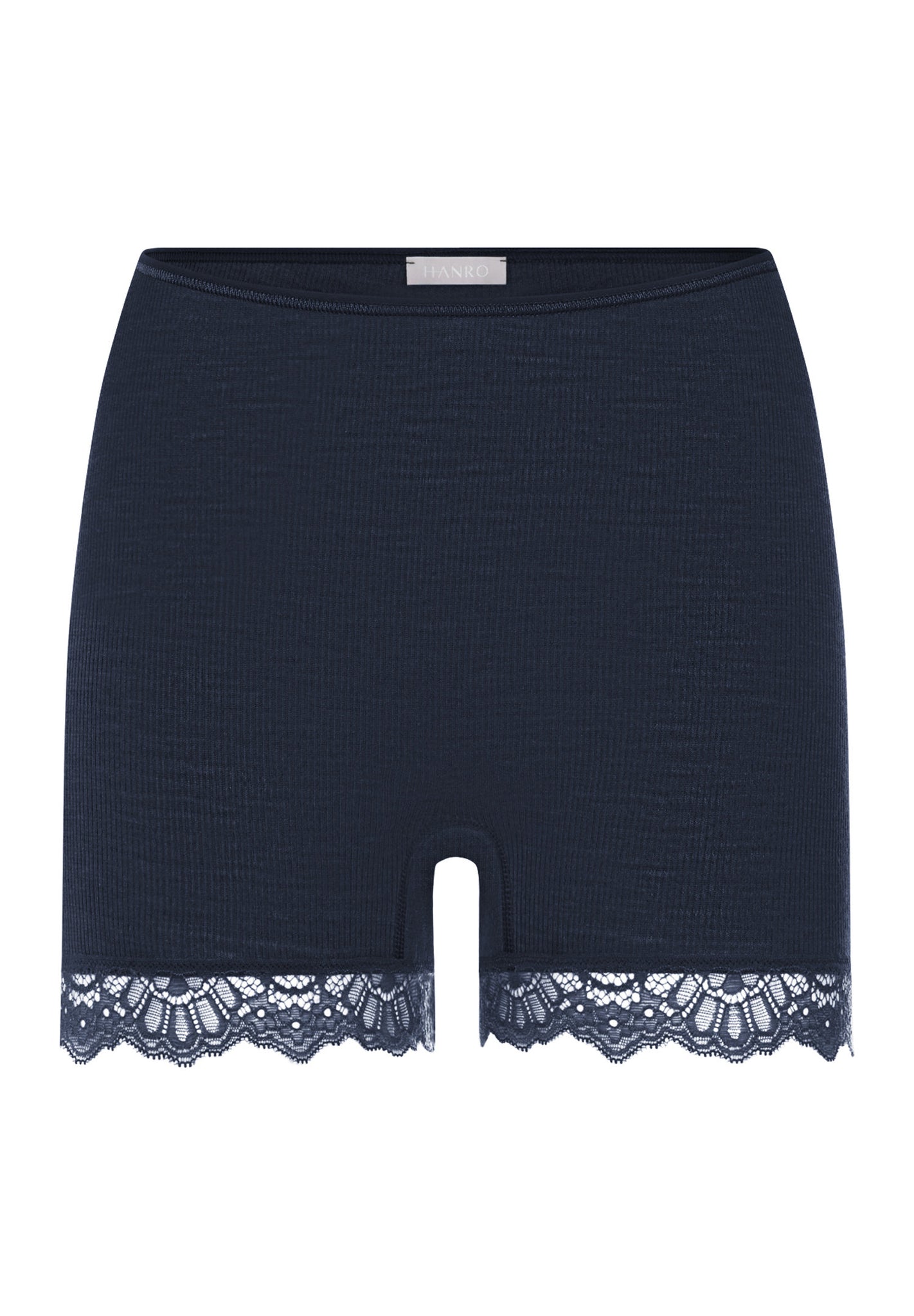 Front cutout view of HA deep navy wool Panty