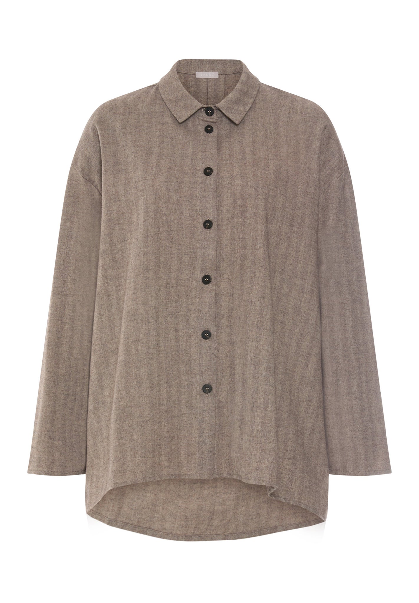 Front cutout view of HA earthy woven cotton Blouse
