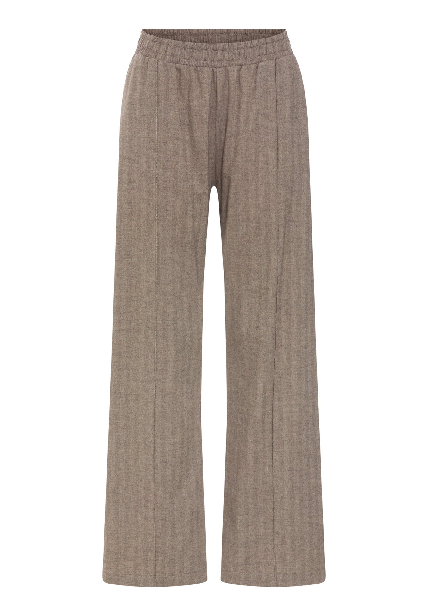 Front cutout view of HA earthy woven cotton Long Pants