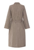 Back cutout view of HA earthy woven cotton Robe 115cm