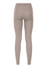 Back cutout view of HA rose grey wool Leggings