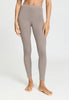 Front view of a women model wearing HA rose grey wool Leggings