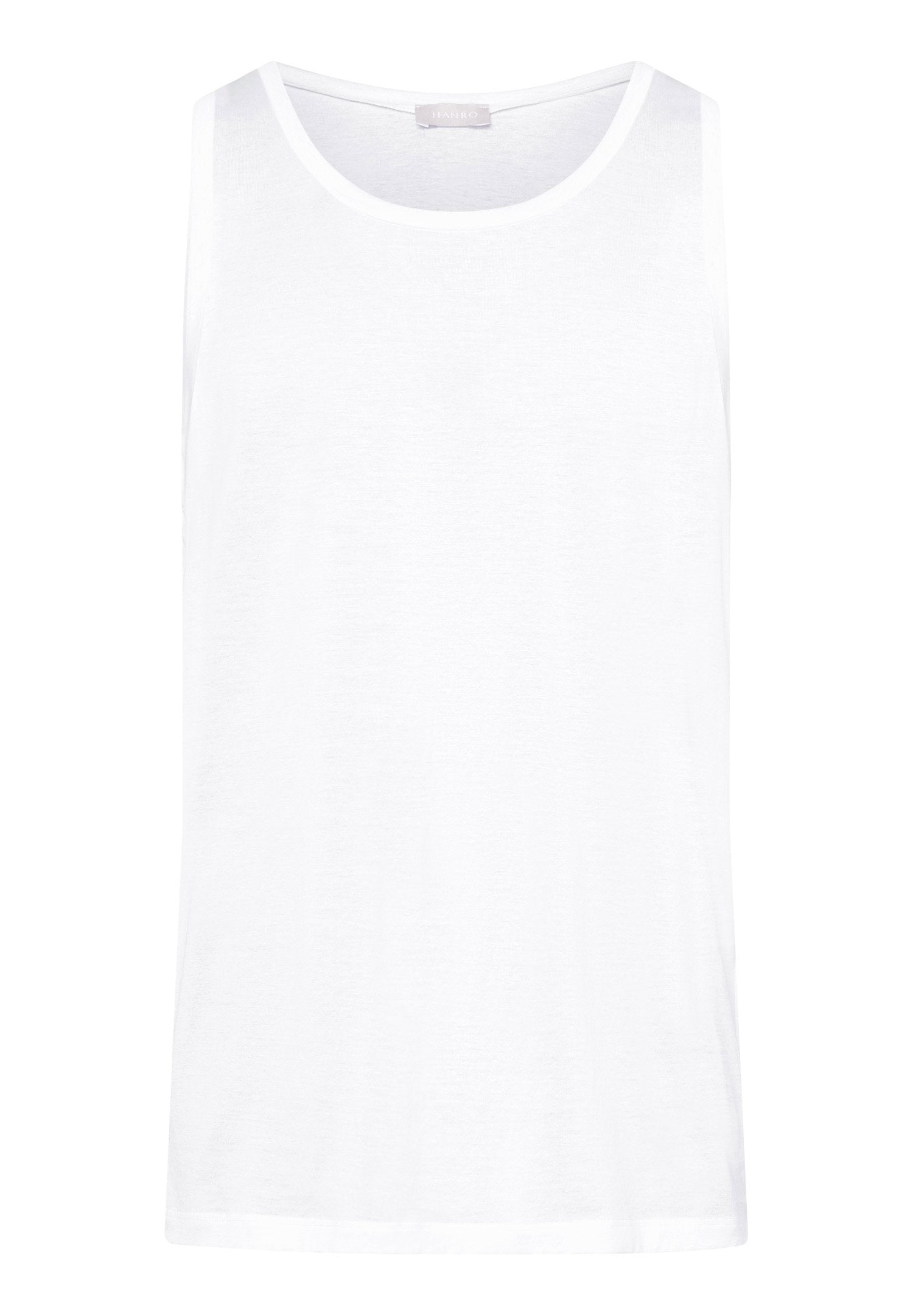 HANROハンロタンクトップ S ホワイト HANRO Cotton Sporty Tank Top in White | HANRO
