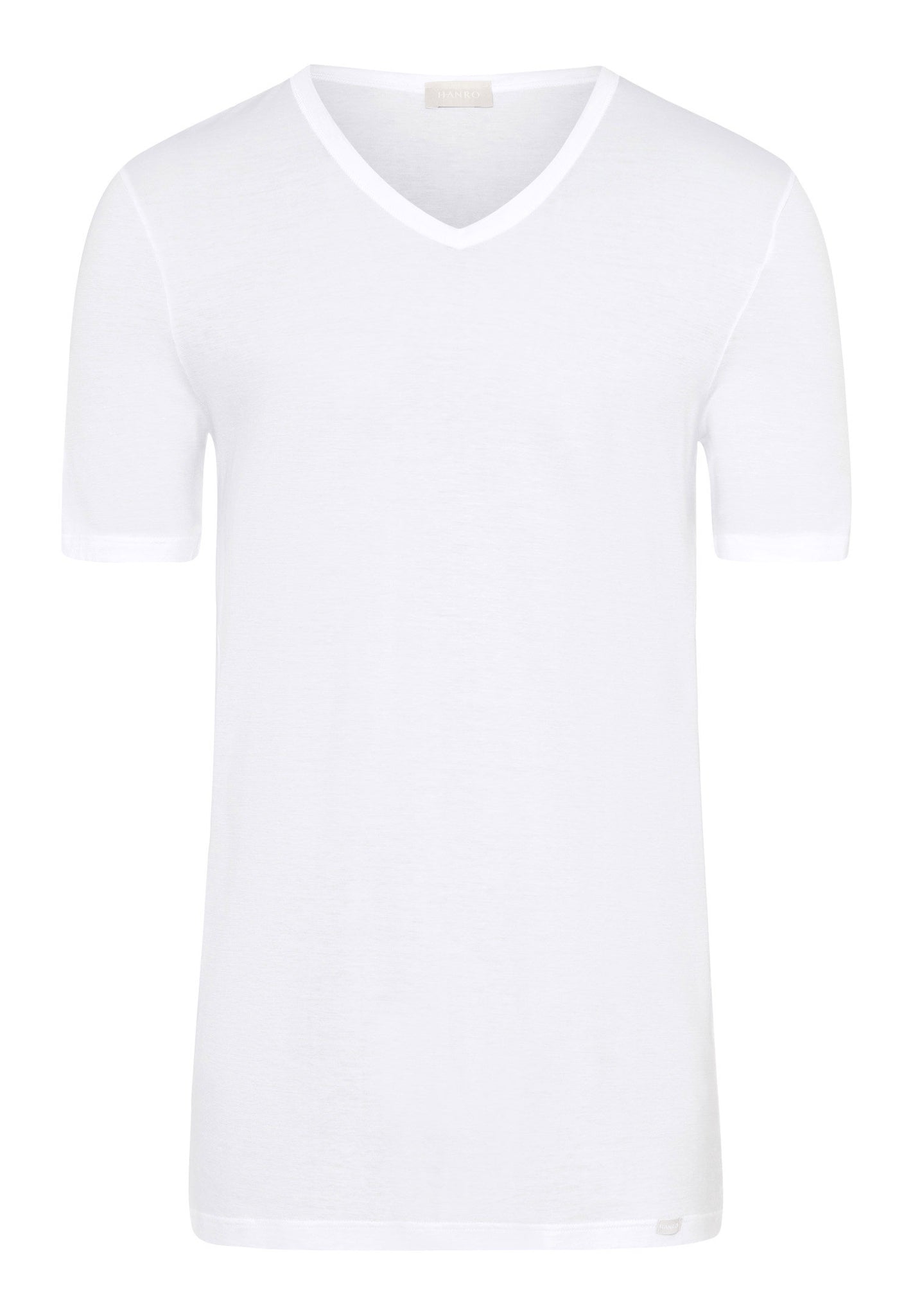 Front cutout view of HA white cotton S/SLV Shirt
