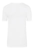 Back cutout view of HA white cotton S/SLV Shirt